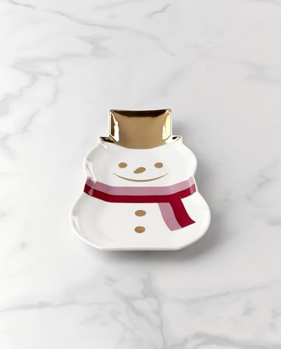 Image of kate spade new york Be Jolly Holiday Collection, Snowman Candy Dish
