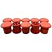 Rebar Safety Caps #3 (10 Pack) – Heavy-Duty Orange Mushroom Caps for Construction Rebar Protection, Prevent Injuries, Durable Plastic