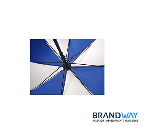 Brandway 6ft Outdoor Garden Umbrella with Waterproof Fabric & Centre Pole Stand (Red & White) 3