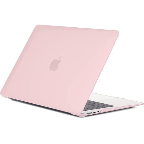 Image of EooCoo Case Compatible with MacBook Air 13 inch Case for 2025-2022 M4 M3 M2 Chip Model A3240 A3113 A2681, Protective Plastic Hard Cover Shell for MacBook Air 13.6 inch Laptop - Frosted Pink