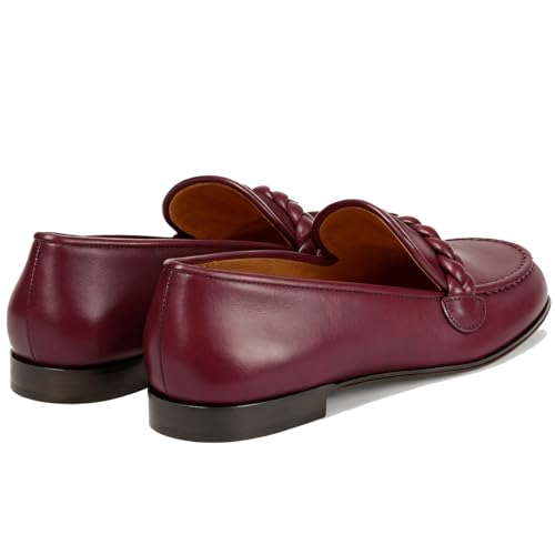 Image of MOOMMO Women Comfortable Suede Loafer Flats Round Closed Toe Slip On Penny Loafers Knitted Strap Oxford Loafer Shoes for Office Ladies Work Daily Casual Club Driver Flats Spring Elegant 4-11 M US