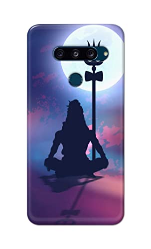 Image of Printed Hard Back Cover Case for LG V40 ThinQ Back Cover (Lord Shiva) -1302