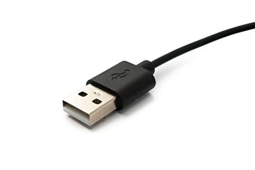 System-S USB 2.0 Cable 100 cm Charging Cable for Amazfit T-Rex 2 Smartwatch in Black - Image 3