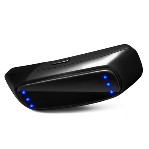 Socío de dispositivos anti  ronquido, retroalimentación de pulso, ronquido montado en la barbilla, dispositivo anti  ronquido eléctrico portátil: 6 modos ajustables, solución de ronquido (1pcs)