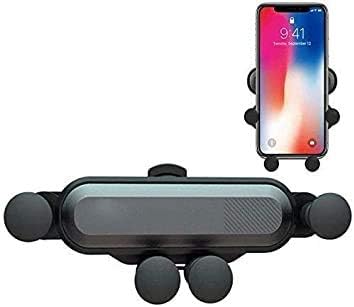 CruX Adjustable Car Cell Phone Holder Dashboard, Gravity Universal Air Vent Phone Mount Stable Car Cradle for Smartphones and Mini TabletBlack