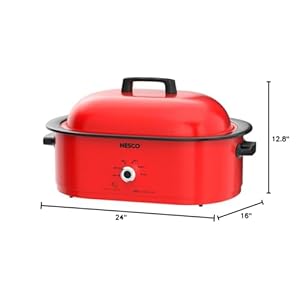 Nesco18quartroasterslowcookerred Urban Country Home Decor Nesco 18 quart roaster slow cooker red urban country home decor