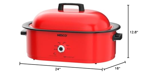 Nesco18quartroasterslowcookerred Urban Country Home Decor Nesco 18 quart roaster slow cooker red urban country home decor