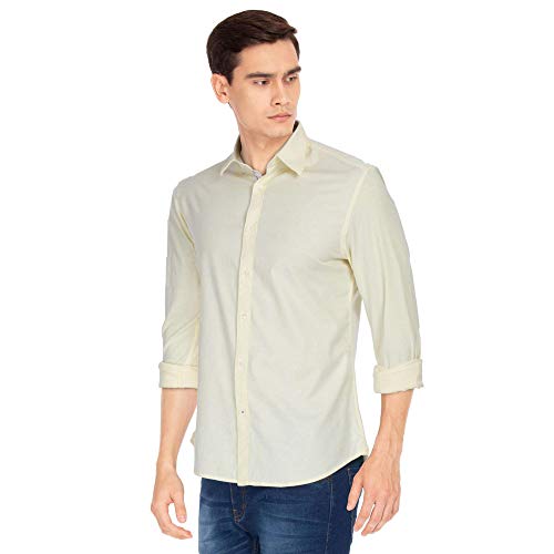 Image of Indian Terrain Mens Slub Casual Shirt