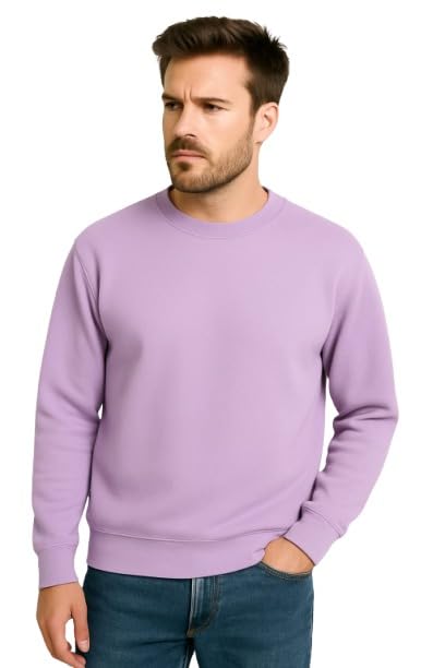 Men’s Premium Sweatshirt – Warm, Soft & Stylish Pullover | Casual Winter wear with Full Sleeves | Perfect for Gym, Travel & Everyday Comfort | Plain Sweatshirt for Men-picture-52
