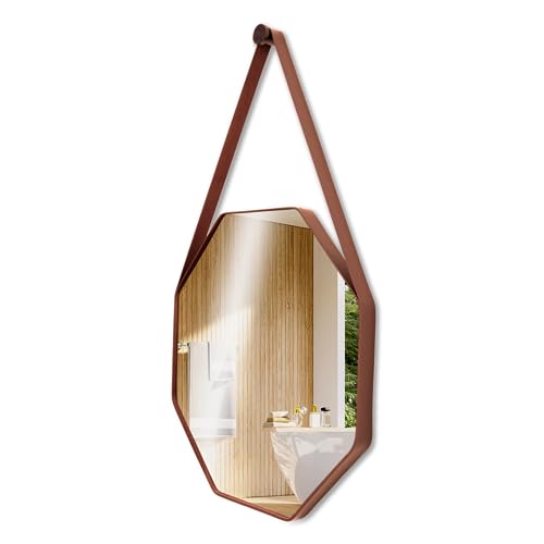 Espelho Decorativo Adnet Octogonal 60cm Caramelo