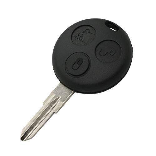 BROVACS Replacement Key Shell Compatible with Mercedes Benz SMART Fortwo 3 Button Keyless Entry Remote Key Case Fob PG913N