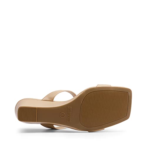Image of DREAM PAIRS Womens Slides Slip On Wedge Sandals