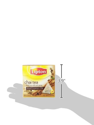 Lipton Chai Tea Pyramids, Spiced Cinnamon 18 ct