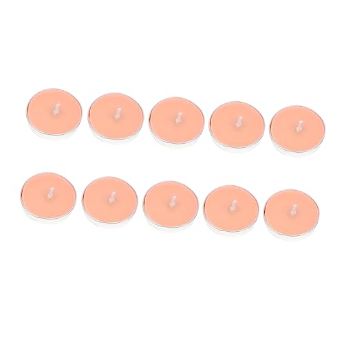 PRETYZOOM Velas Flotantes 10 Piezas sin Humo de Cera de para Bodas Decoración de Fiestas Diámetro 3,5 Cm Luz Cálida