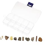 LOEFLIFA 10個 古生物三葉虫化石標ケース 教育用科学模型 プレイングトイ 装飾用アンバー標 古代生物学学習素材