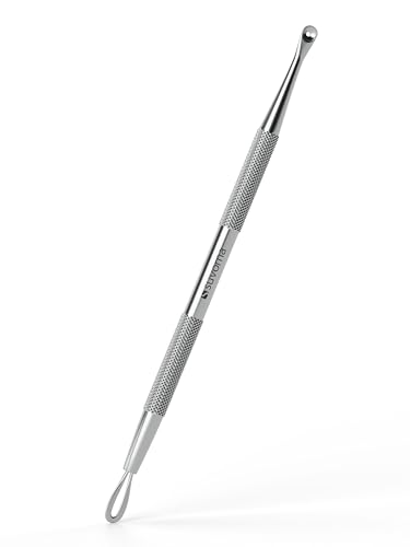 Suvorna Comedone Extractor 2in1, Milia Remover, Nose Blackhead Remover Tool, Whitehead Extractor, Pore Extractor, Black Head Remover for Face, Pore Cleaner, Pimple Popper Tool, Pimple Extractor