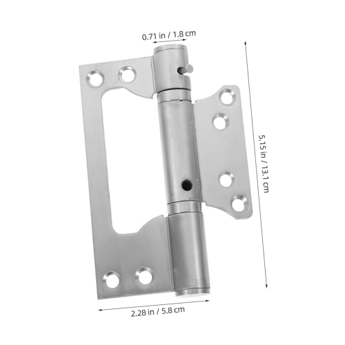 Bisagras de puerta invisibles para madera: cierrapuertas automático sin embutir de acero 3
