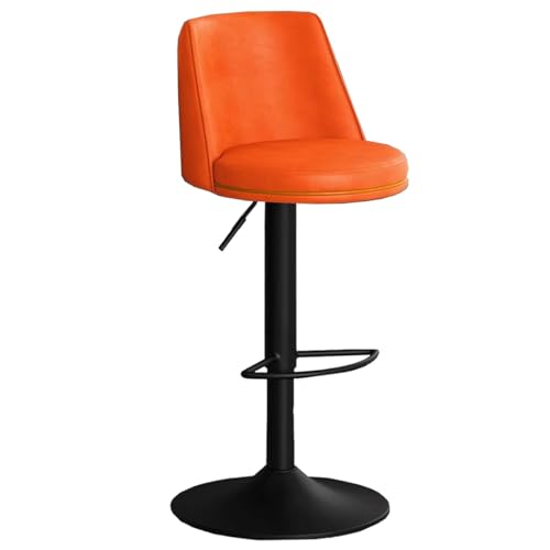 Tabourets de bar en cuir haut de gamme avec dossier ergonomique