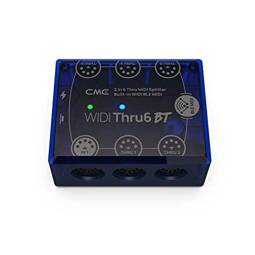 Image of CME WIDI Thru6 BT - 2-in-6-out MIDI Thru /Split With 5-pin DIN and Bluetooth - Future-Proof Technology, High-Speed Transfer of All Data, Extreme Accuracy for Devices | 5-pin DIN, Bluetooth, High-speed