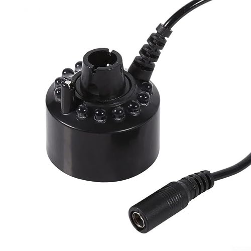 URPIZY Mist Maker, 12 LED for MISTER Fogger Water Fountain Pond Fog Machine Atomizer Air Humidifier, Indoor Fountain for MISTER Foggers for Pond, Rockery, Fish Tank