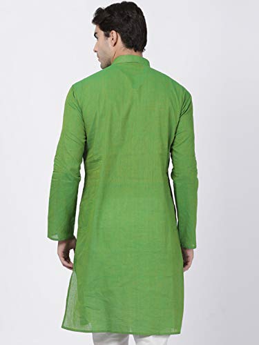 Image of VASTRAMAY Men's Royal Blue Pure Cotton Kurta
