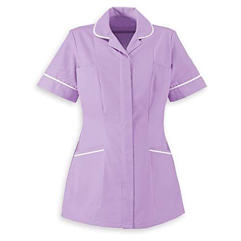 Instex Womens Healthcare Tunic, Lilac with White Trim, INS32LI (14) Cover