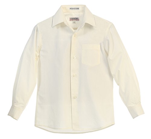 Image of Gioberti Boys Long Sleeve Solid Dress Shirt