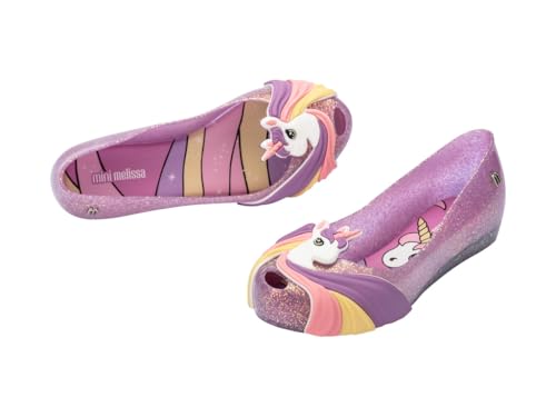 mini melissa Girl's Ultragirl Unicorn Ballet Flat4