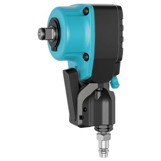 Hazet Faust Impact Wrench 9012PTT | Max. Release Torque 550 Nm, Square Drive 12.5 mm (1/2 Inch) | High Performance Double Hammer Impact Mechanism Compact and Lightweight with Twin-Turbo Technology
