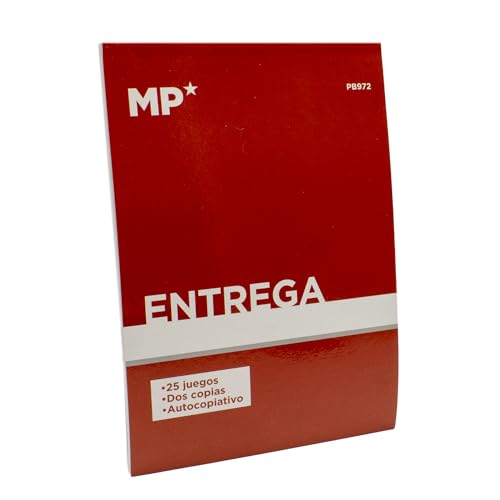 CABLEPELADO Lieferscheinheft | Lieferscheinbuch | Original + 1 Kopie | Selbstdurchschreibend | verleimt mit Schnittmatrix | 14,8 cm breit x 21 cm hoch | Spanisch | 25 Sets (50 Blatt)