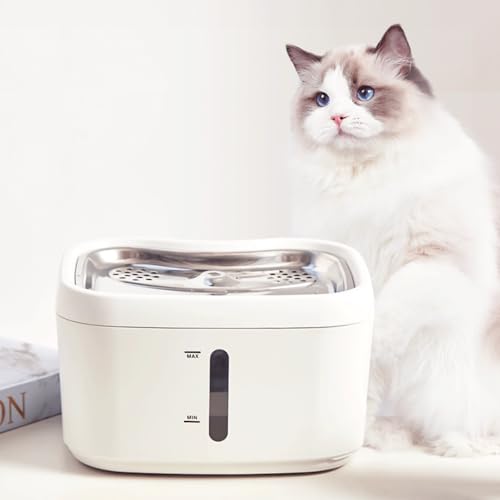 Fuente de agua automática para gatos 2.5L con batería