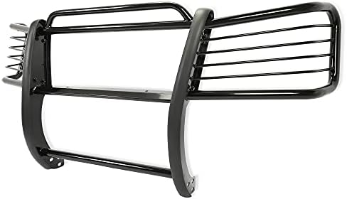 KUAFU Grille Guard Front Bumper Brush Guard Compatible with 2002-2009 Chevy Chevrolet Trailblazer EXT Powder Coated Black Steel