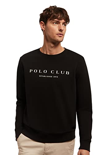 POLO CLUB Sudadera orgánica de Cuello Redondo de Hombre