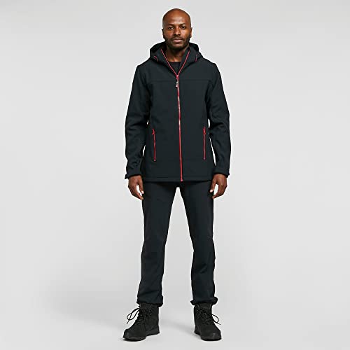 Peter Storm Men's Hooded Softshell Jacket, Polyester, Microfleece Lining, Zipped Pockets, Adjustable Hood (UK, Alpha, XL, Regular, Regular, Black) - Image 4