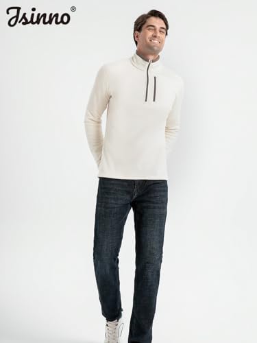 Men's Fleece Pullover - Half-Zip with Chest Pocket - Suitable for Running, Hiking, Outdoor - Warmth, Anti-Static3