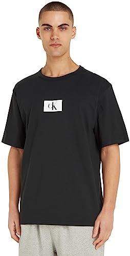 T-Shirt Calvin Klein Homme Anti Deformation Col Rond Manches Courtes en Coton