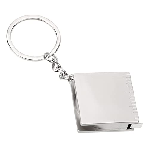 Mètre Ruban Mini 2m Avec Porte-Clés - Rétractable & Flexible - Poche - Acier Inox - Pratique