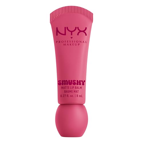 NYX PROFESSIONAL MAKEUP Smushy Matte Lip Balm, Tinted Lip Moisturizer with Soft, Matte Finish - Swipe Sesh (Light Dusty Rose)