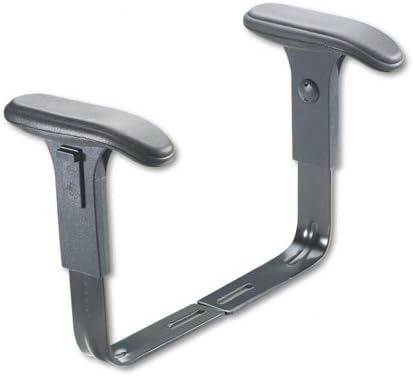 Height-Adjustable T-Pad Arms for Workbench Chair and Utility Chair - Black