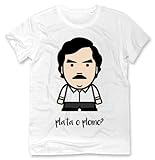 Pablo Escobar Plata O Plomo? Unisex T-Shirt Mann Frauen Large