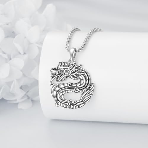 YFN Mayan Necklace Sterling Silver Aztec Mayan Calendar Pendant Religious Jewelry Mayan Gifts for Women Men2