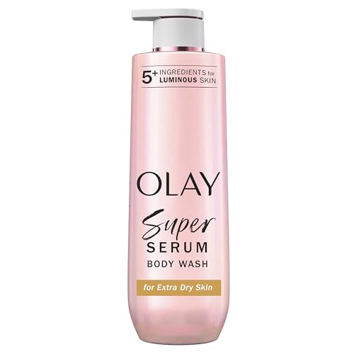 Olay Super Serum Body Wash for Extra Dry Skin, 24hr Long Lasting Hydration, 5+ Ingredient Complex...