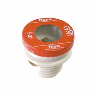Cooper Bussmann SL-20PK4 20-Amp Type SL Plug Fuse, 4-Pk. - Quantity 12