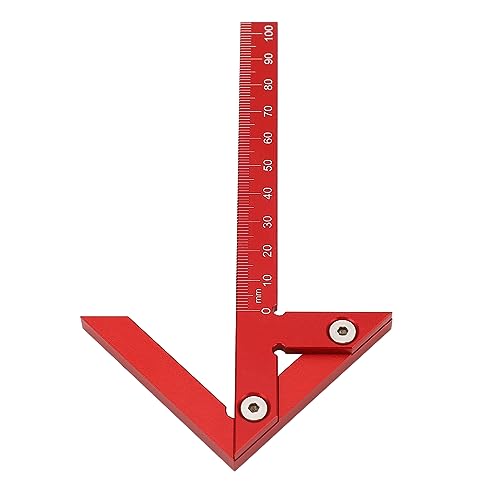 Buscador Central Indicador de Línea de Calibre Central 105 Mm 45 ° 90 ° Regla de Carpintero Regla de Línea de Aleación de Aluminio Herramienta de Trazado de Medición para