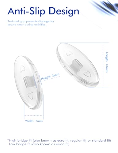 Image of SAUCER Replacement Nose Piece Pads for Oakley Holbrook TI OO6048 Sunglasses