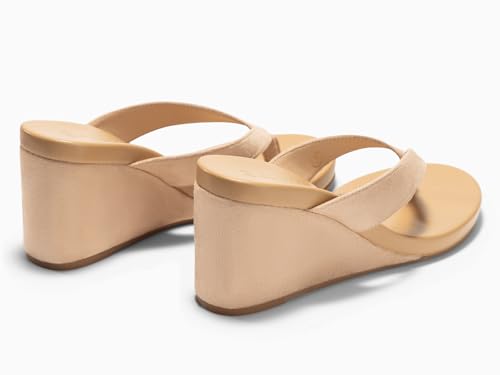 Image of Coutgo Womens Wedge Heels Sandals Platform Flip Flops Slides Slip On Summer Beach Shoes