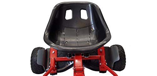 SILI® Aus Straße Suspension Kart für 2 Wheel Self Balance Scooter, verbessertes Design mit Federung unter dem Sitz (ROT) - Image 4