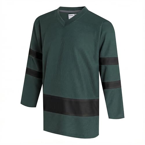La Mejor Lista de Ropa de Hockey sobre hielo para Hombre Top 10. 49 Gabiphy - Maillots de práctica de hockey sobre hielo para hombres y mujeres, equipo de liga atlética clásica de manga larga