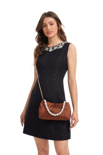 Image of Womens Evening Clutch Pearl, Bride Evening Clutch Purses for Women, Formal Clutch Purses for Women Evening Prom