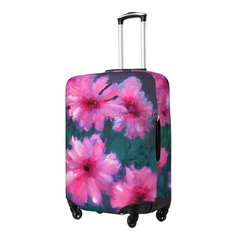 Pink Flowers Luggage Covers For Suitcase Approved,Suitcase Cover Protector Fit 18-32 InchLuggage2